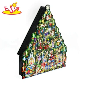 2020 new arrival christmas wooden baby advent calendar for gift W09F025
