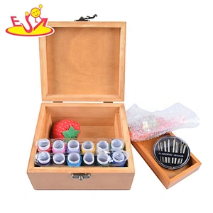 2020 New arrived my first wooden toy sewing kit for kids W10D253