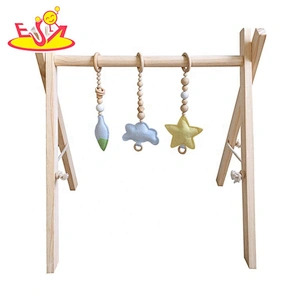 Most popular funny wooden play gym for baby W08K175