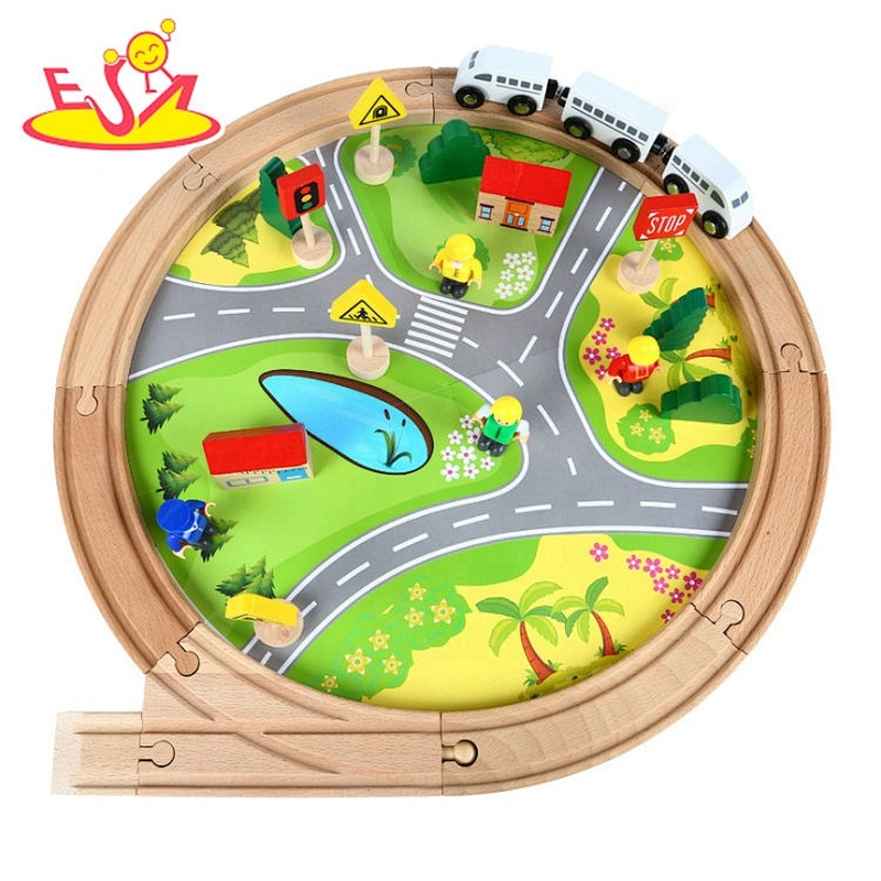 2020 New arrival small wooden train tracks for kids W04C194