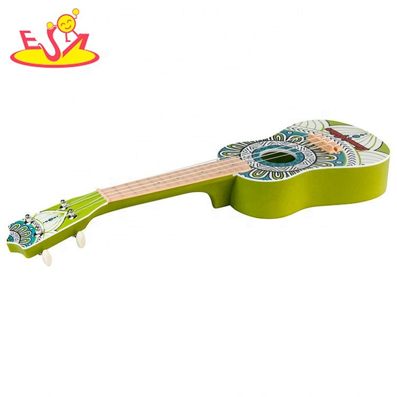 2020 top sale funny wooden toddler guitar toy for early learning W07H052