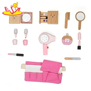 2020 New released pink wooden pretend makeup set for girls W10D272