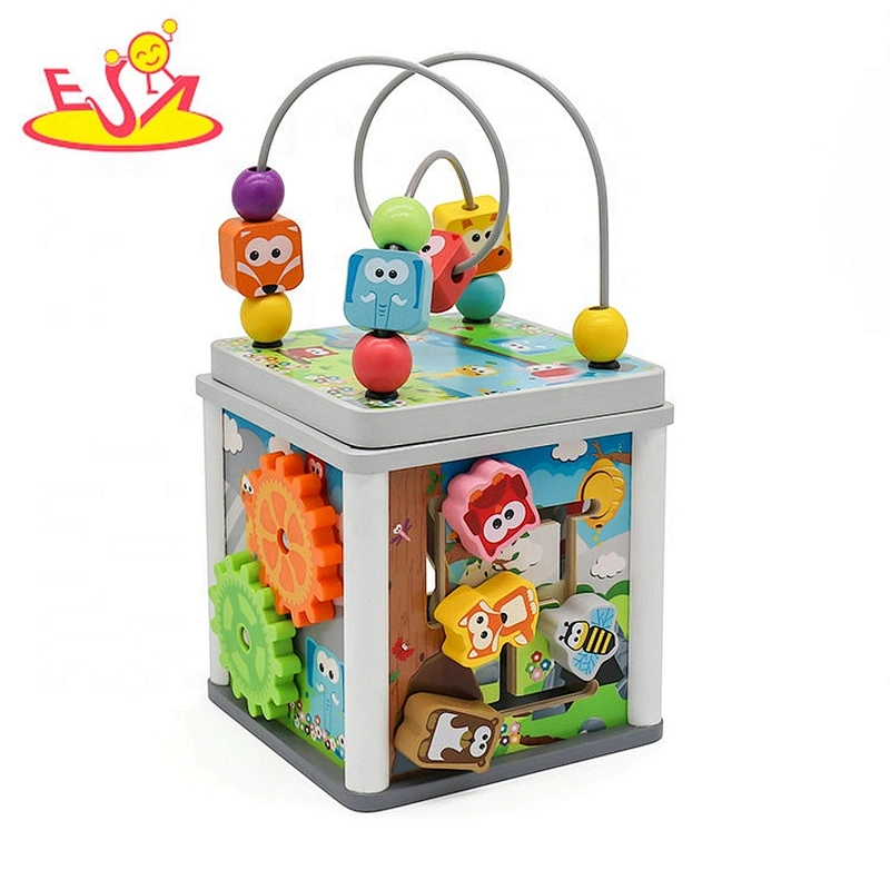 2020 new design toddler wooden bead maze for early learning W11B238