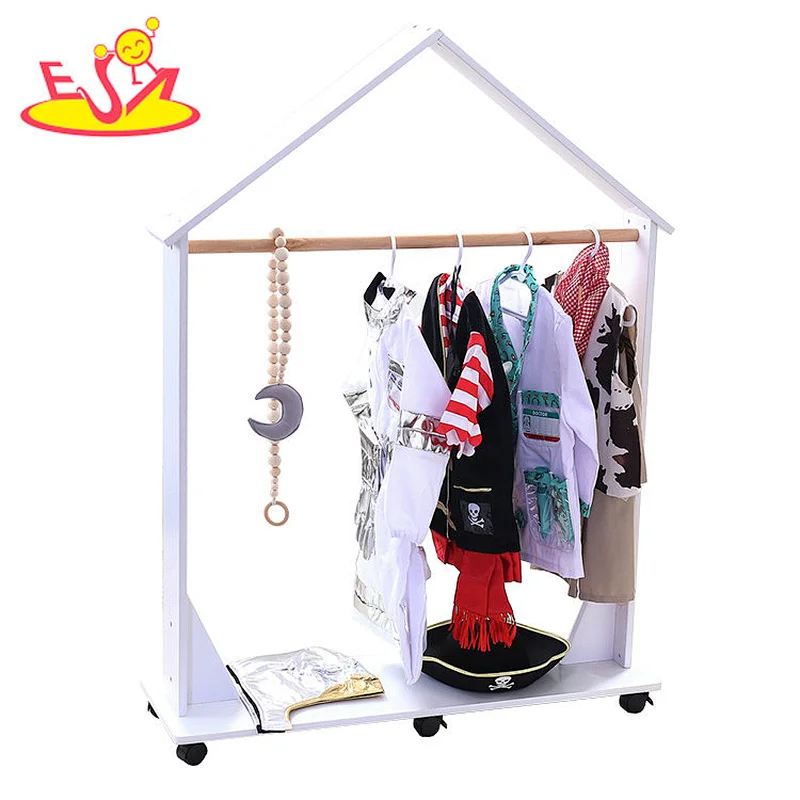 Hot sales furniture Woodensolid wood Coat Cloths Stand Hanger for kids W09B100