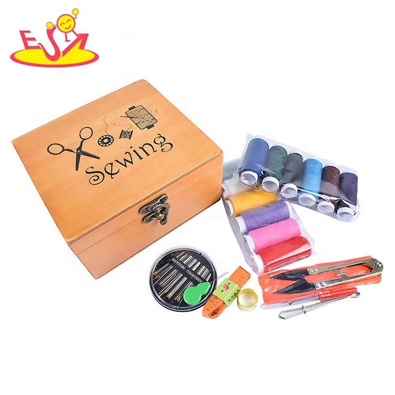 2020 New arrived my first wooden toy sewing kit for kids W10D253