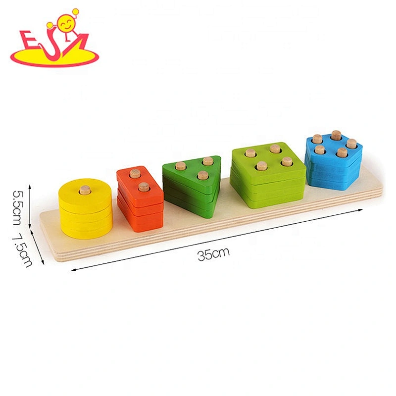 2020 top sale intelligent wooden stacking blocks for toddlers W13D241