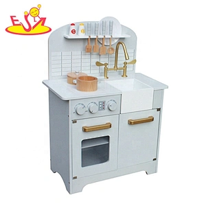 2020 Customize children wooden toy kitchen set for wholesale W10C298