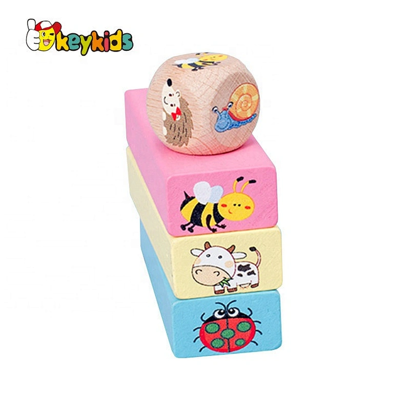 2020 Customize mini wooden nesting and stacking blocks for kids W13D239