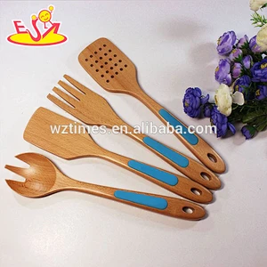 2018 high quality wooden spatula set hottest wooden spatula set W02B012