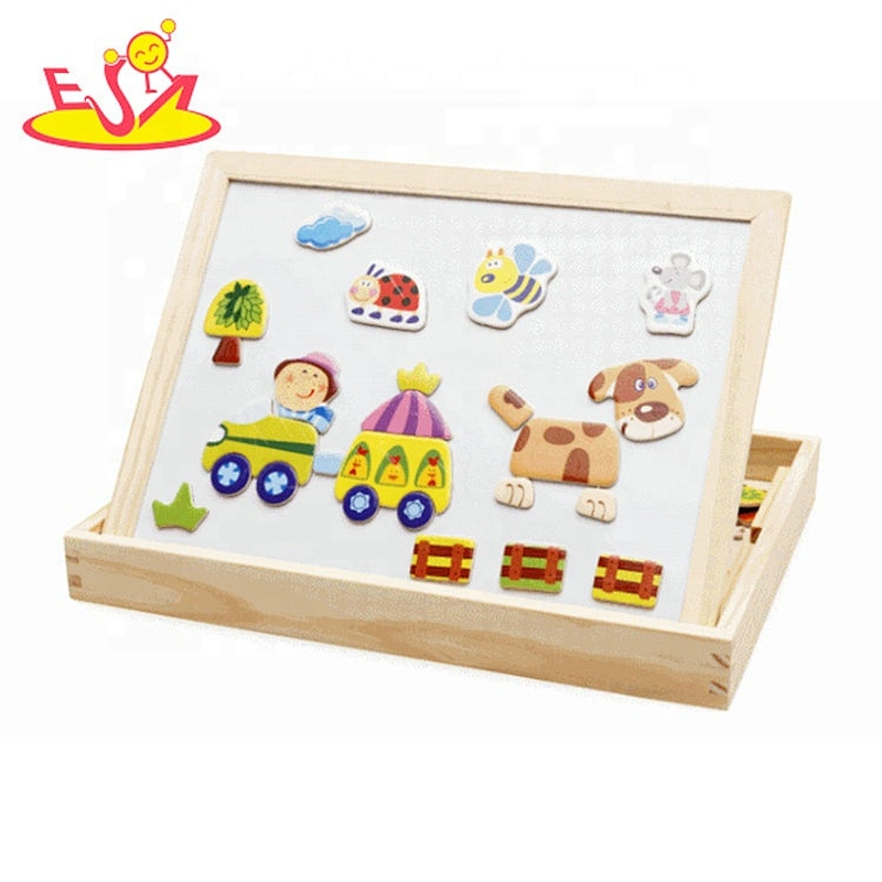 High quality educational wooden kids magnetic whiteboard for wholesale W12B135