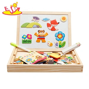 2020 New sale educational wooden sketch board toy for kids W12B167A