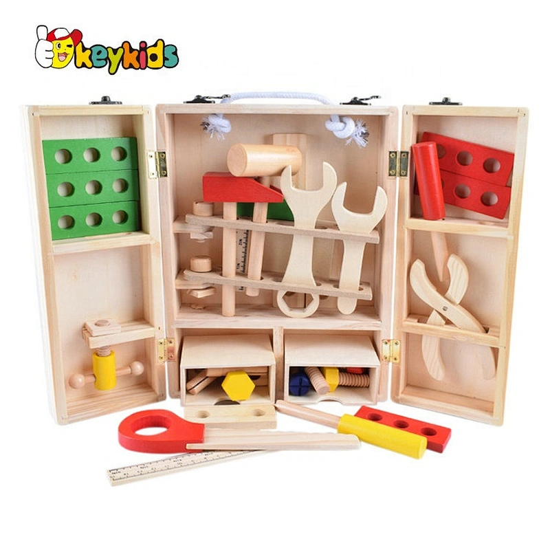 2020 New arrival preschool wooden kids toy tool belt for wholesale W03D131