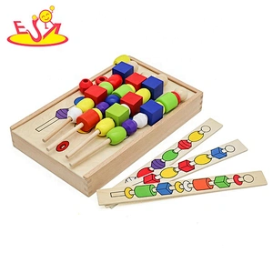New arrival intelligent wooden beaded toy for kids W12E043