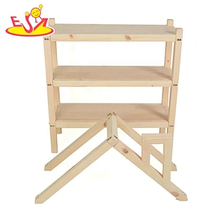 2020 High quality wall wooden book rack for children W08C315