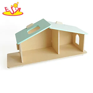 baby classic lovely design kids DIY furniture set toy wooden dollhouse  W06A391