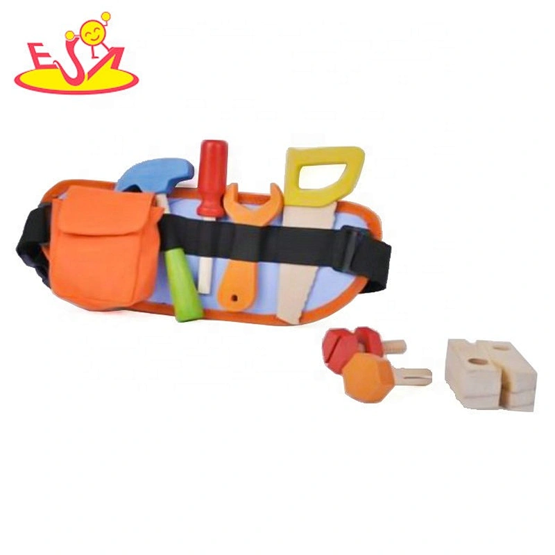 2020 Top sale mini wooden children toy tool bag for wholesale W03D132