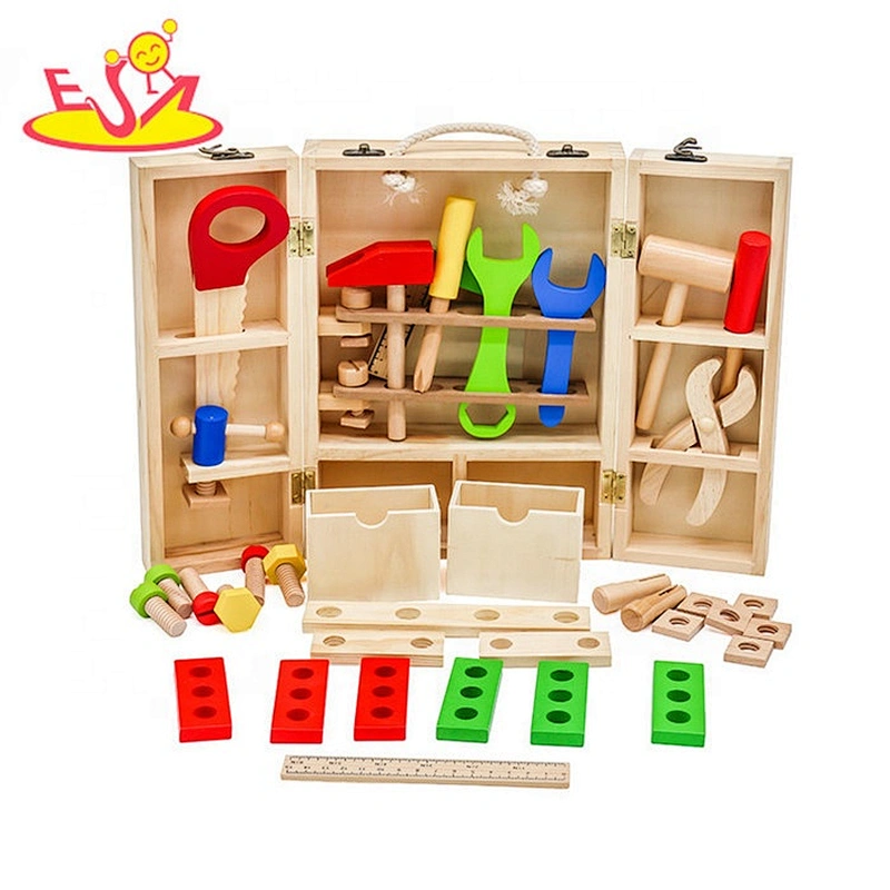 Top sale educational play wooden toy tool set for children W03D103B