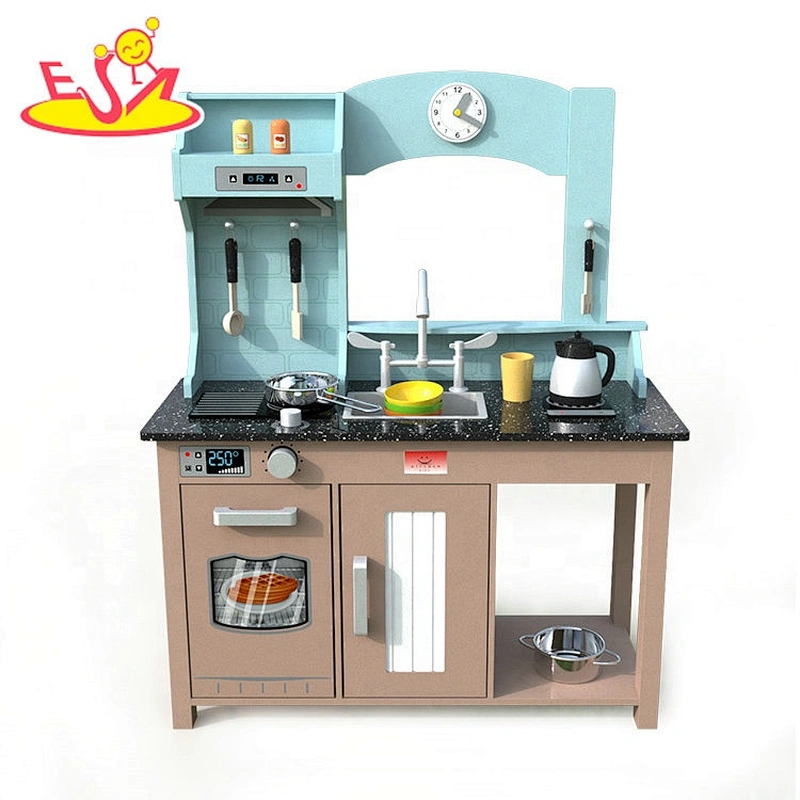 2019 Original Design simulatiom wooden play kitchen kit for kids W10C461