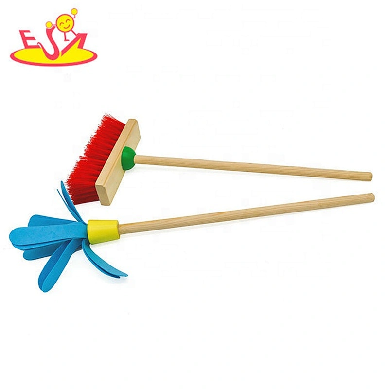 Best sale pretend play toys wooden kids cleaning set for wholesale W10D200
