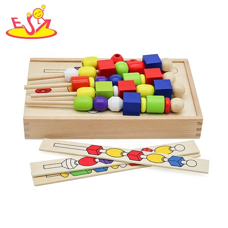2020 New sale preschool wooden pattern match puzzle for kids W12E044