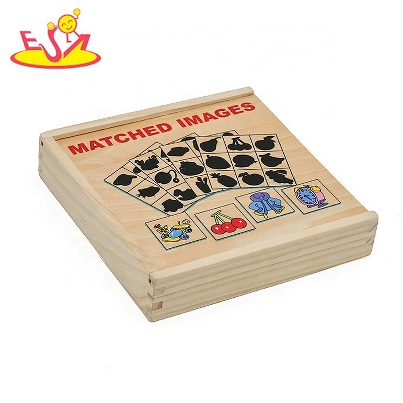 2020 New sale preschool wooden pattern match puzzle for kids W12E044