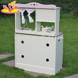 Venta al por mayor juego de rol de madera más popular para niños, cocina de juguete como regalo de vacaciones W10C058-Z