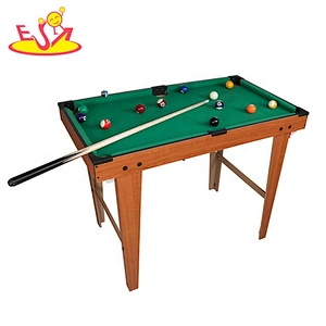 Wholesale cheap kids mini wooden billiard snooker table W11A032