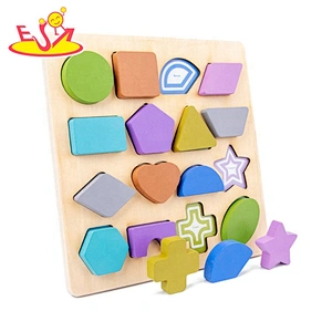 Customize preschool wooden number puzzle board for toddlers W14B121