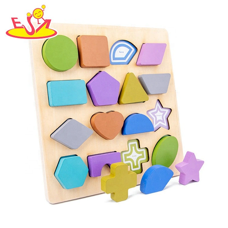 Customize preschool wooden number puzzle board for toddlers W14B121