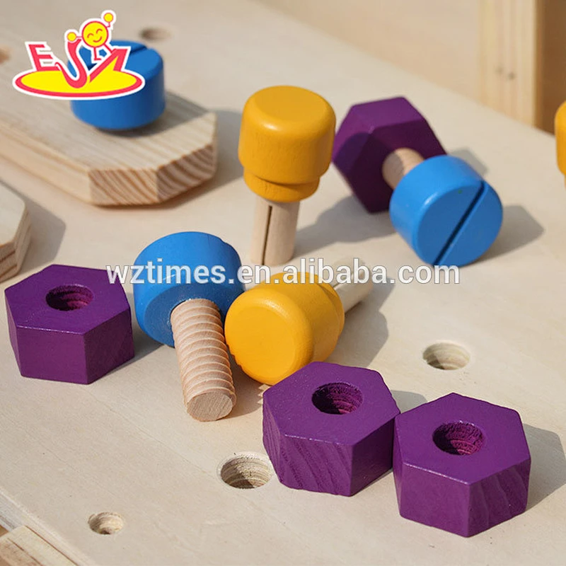 Wholesale best sale early learning game wooden tool table toy for children W03D057
