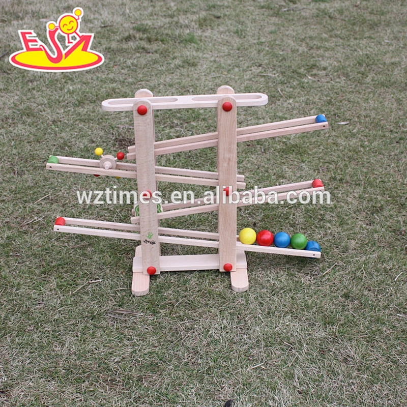 wholesale kids wooden rail toy funny baby wooden rail toy for preschool W04E002