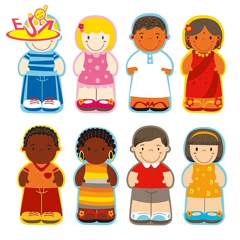 Customize preschool wooden human body puzzle for toddlers W14D116