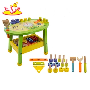 2020 New arrival diy wooden toddler tool bench for preschool W03D134