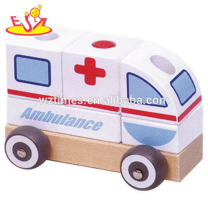 wholesale top fashion children drag wooden car toys for sale W05C012