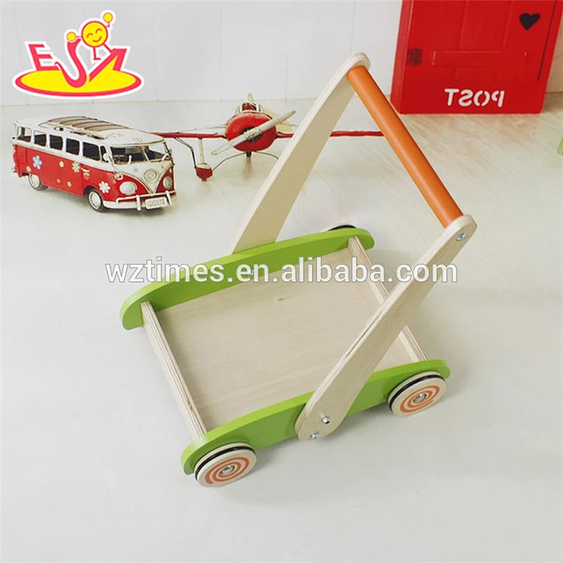 Wholesale cheap toy set wooden baby walkers for boys W16E066