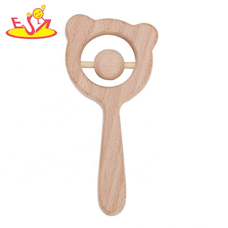 2020 high quality natural wooden rattles for newborns W08K282