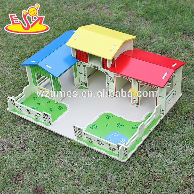 2018 juguetes de granja de madera para niños al por mayor juguetes de granja de madera de moda superior W06A167