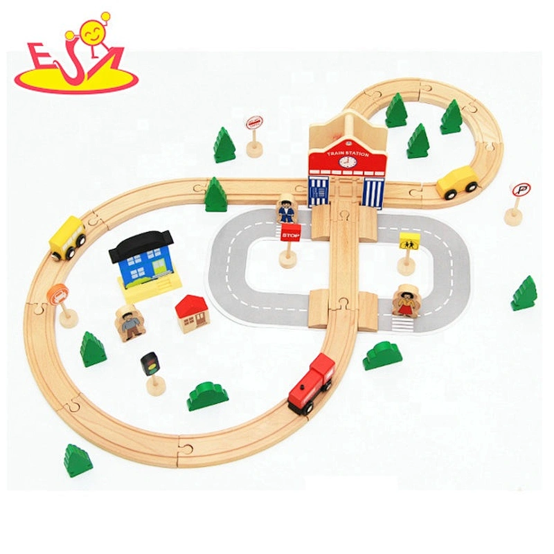 2020 New hottest small wooden toy train track for boys W04C193