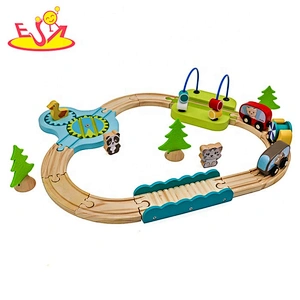 Ready To Ship educational wooden toy train set for kids W04C179