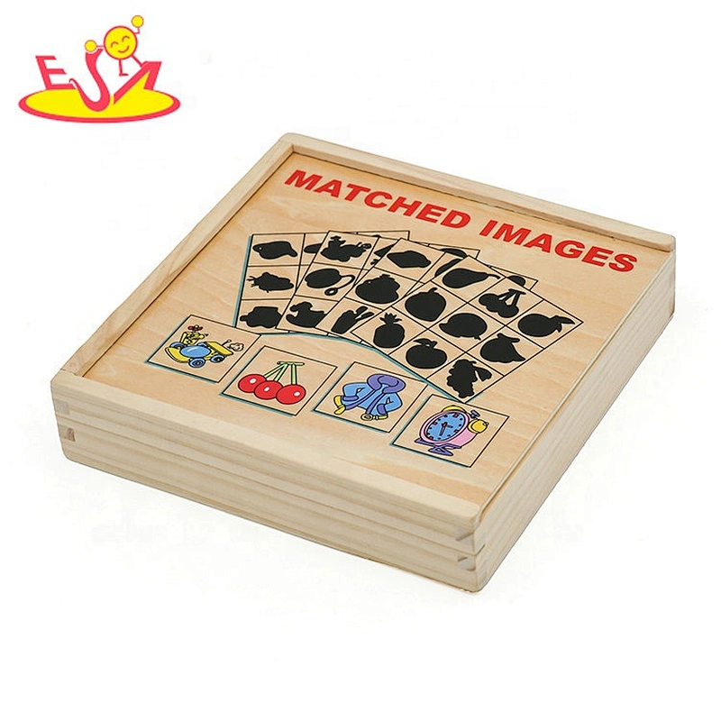 2020 New sale preschool wooden pattern match puzzle for kids W12E044