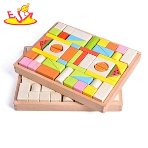 2020 wholesale kids wooden building blocks with box W13A215B
