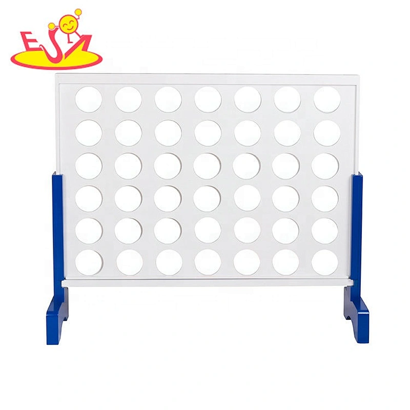 Wholesale educational wooden connect 4 board game for kids W01D060