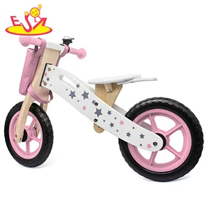 2019 On sale preschool pink wooden kids bikes for wholesale W16C194B
