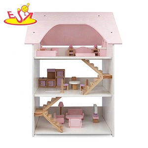 New fashion small wooden toy zoo playsets for children W06A384