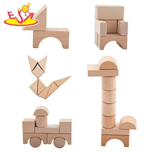 2020 wholesale kids wooden building blocks with box W13A215B