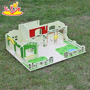 2018 juguetes de granja de madera para niños al por mayor juguetes de granja de madera de moda superior W06A167