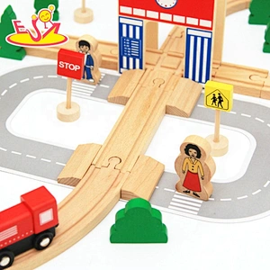 2020 New hottest small wooden toy train track for boys W04C193