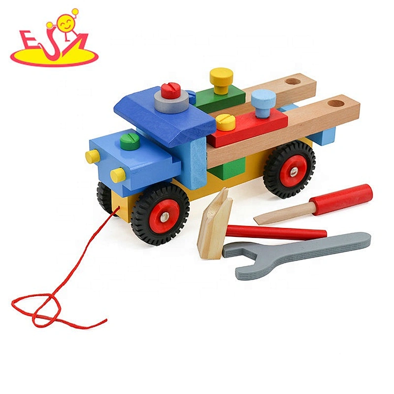 top sale educational wooden toy screws and bolts for kids W03C022
