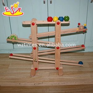 wholesale kids wooden rail toy funny baby wooden rail toy for preschool W04E002