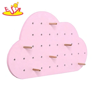 Customize fruit wooden decorative coat hooks for sale W09B103B
